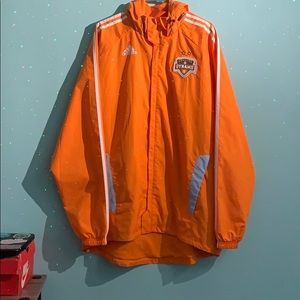 Houston Dynamo Adidas hooded windbreaker